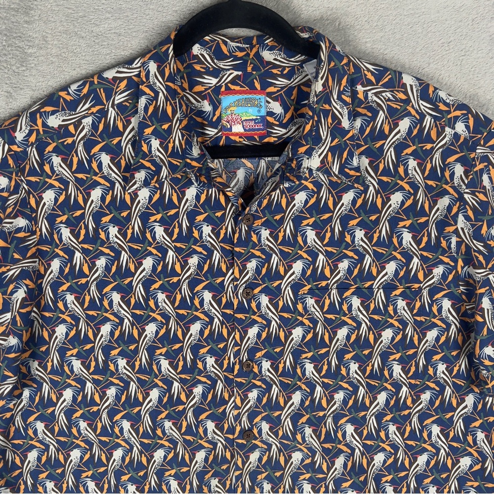 Reyn Spooner Joe Kealoha’s Birds Hawaiian Camp Shirt Men's XL Surf Aloha Vintage - Picture 2 of 12